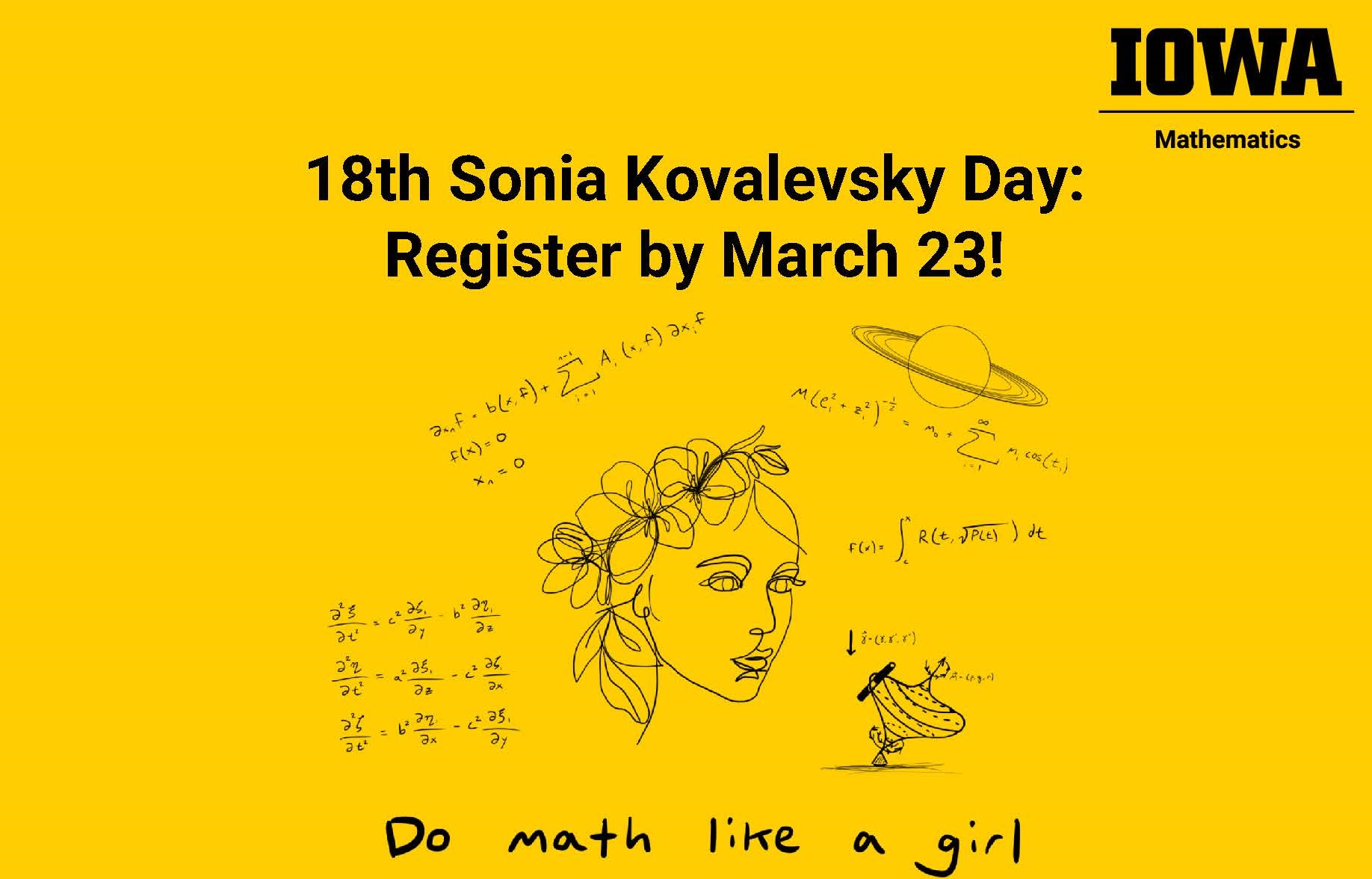 Sonia Kovalevsky Day flyer