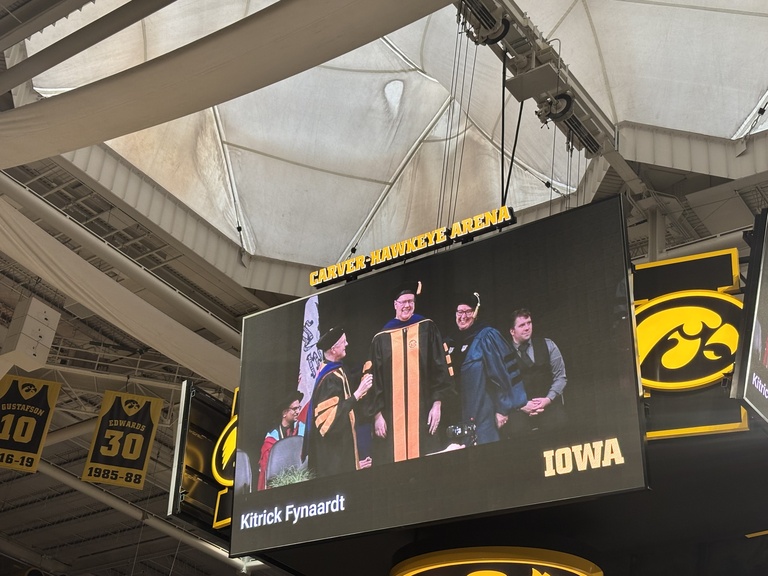 math graduates on screen