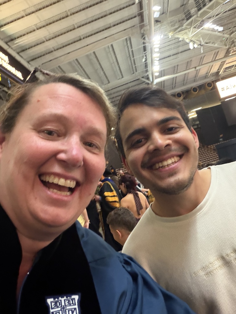 smiling selfie at graduation